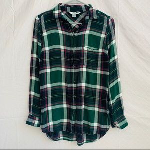 🖤 Old Navy Green Flannel